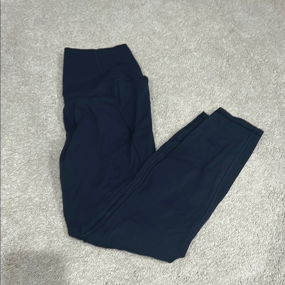 Womens Navy Leggings with Pockets